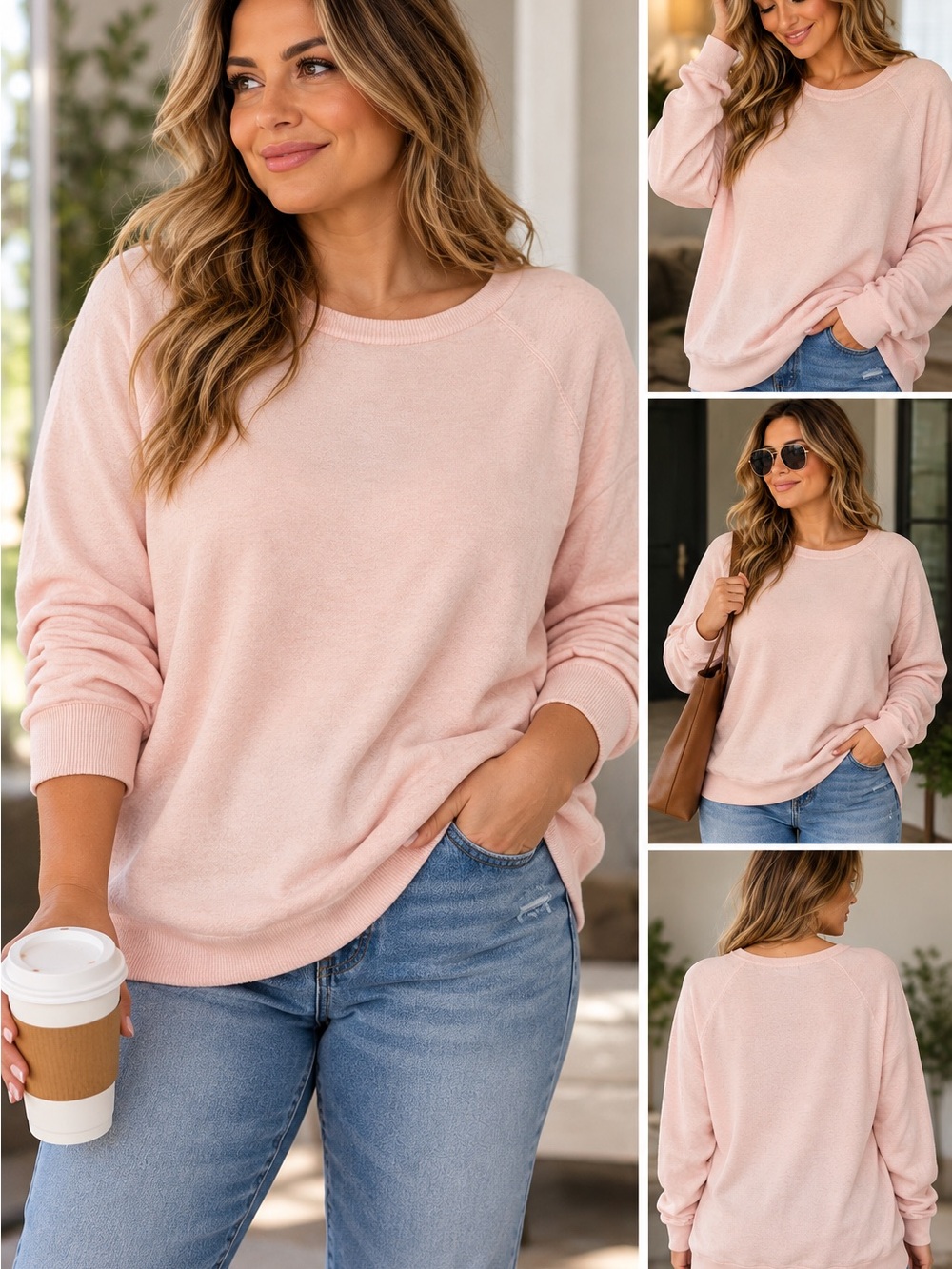 torrid Blush Pink Crewneck Sweater